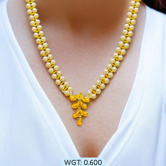 BIS CERTIFIED WGT: 0.600 GM APPROX HUID HALLMARK 916 22KT GOLD MOTI PENDANT 1 PIECE FOR YOUR BEAUTIFUL WIFE.