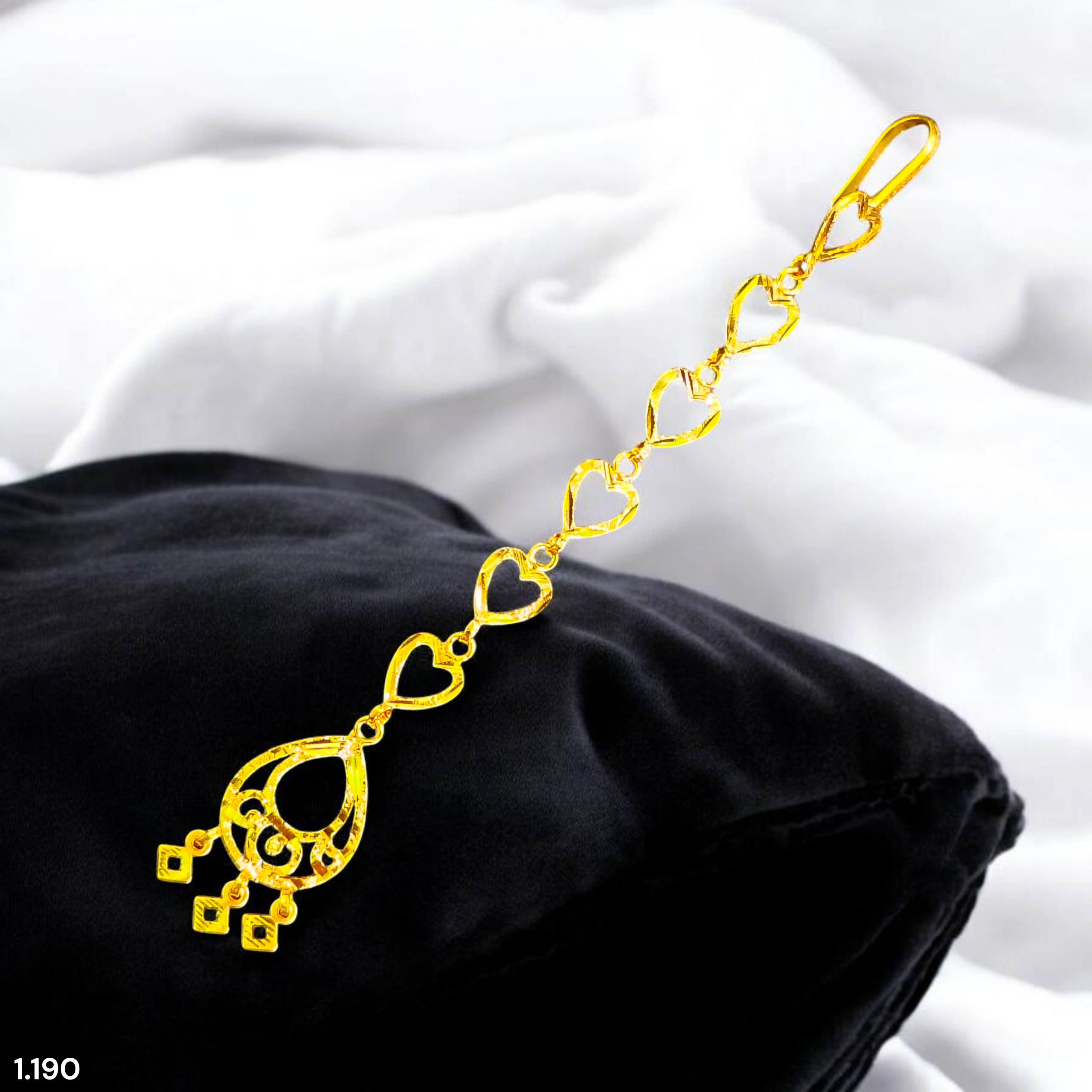 GOLD TICKLY- BIS CERTIFIED WGT: 1.190 GM APPROX HUID HALLMARK 375 9KT GOLD TICKLY (MANGTIKA) 1 PIECE FOR MARRIAGE.