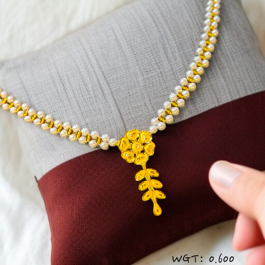 TRJ WGT: 0.600 GM APPROX KDM GOLD MOTI PENDANT 1 PIECE (50 TONCH).