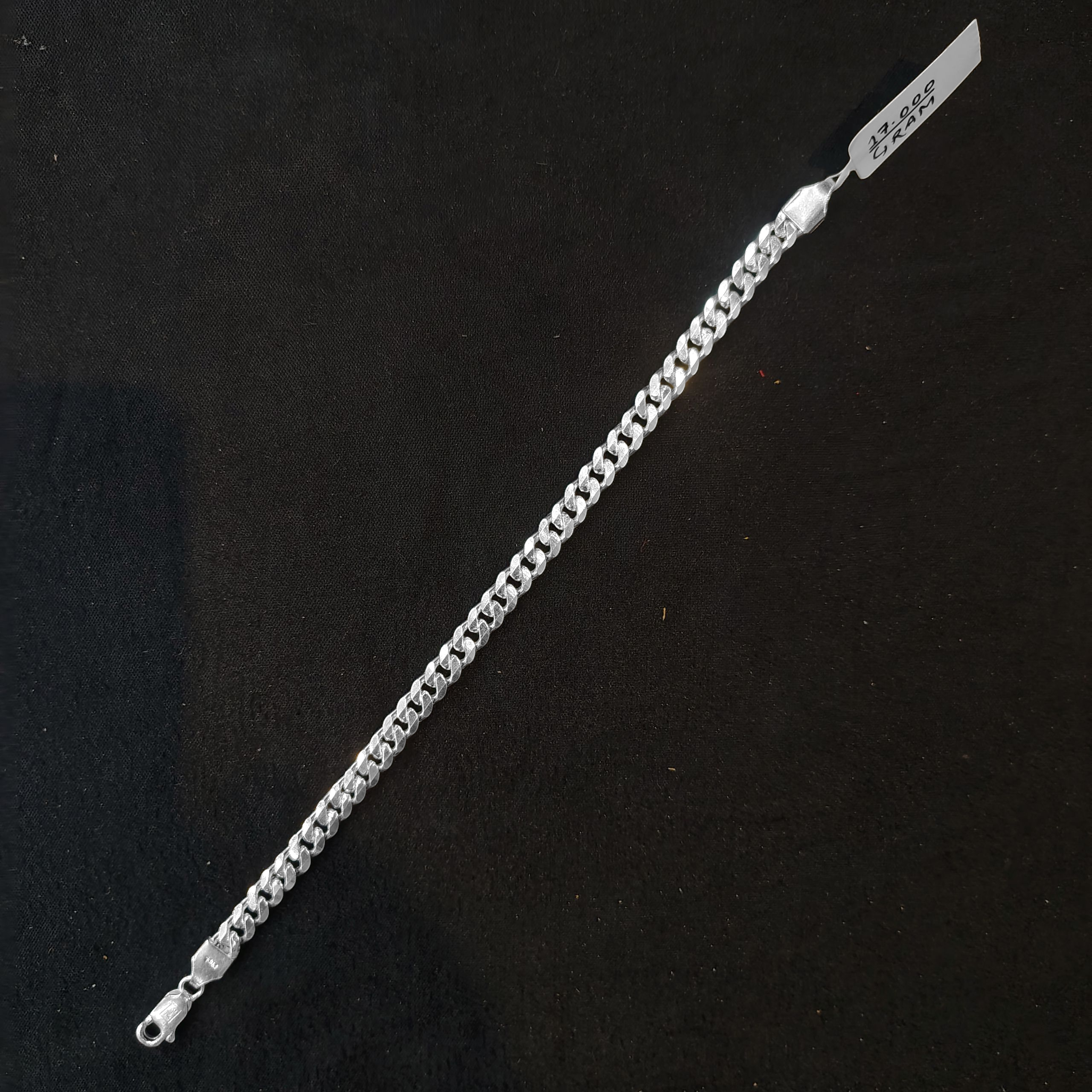 (SWL) RAJLAXMI 625 SILVER WRISTLET WGT: 17.00 GRAM 8.5" INCH FOR UNISEX 1 PIECE (REGULAR USE)