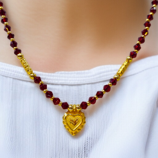 LOVE MINI DESIGN (WGT: 0.220 GM APPROX) KDM GOLD LOCKET 1 PIECE WITH TASSEL (50 TONCH) BEST FOR GIFT IN MARRIAGE.