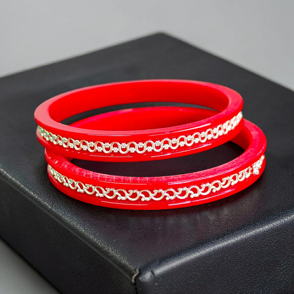 SAKHA POLA- 925 SILVER DESIGN PATH POLA (1 PAIR) SOLD ON MRP FOR MARRIED WOMEN (GET ANY DESIGN AS PER SIZE AVAILABILITY)