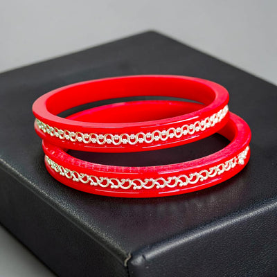 SAKHA POLA- 925 SILVER DESIGN PATH POLA (1 PAIR) SOLD ON MRP FOR MARRIED WOMEN (GET ANY DESIGN AS PER SIZE AVAILABILITY)