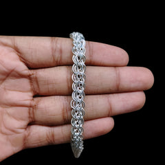 SILVER WRISTLET- (A08) (WGT:17.000 GM APPROX) 625 SILVER WRISTLET FOR MEN 9