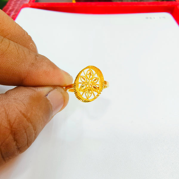 (TURKISH COLLECTION) SIZE:16 (WGT: 1.730 GRAM APPROX) BIS CERTIFIED HUID HALLMARK 916 22KT GOLD FINGER RING FOR WOMEN 1 PIECE (IMPORTED GOLD JEWELLERY).