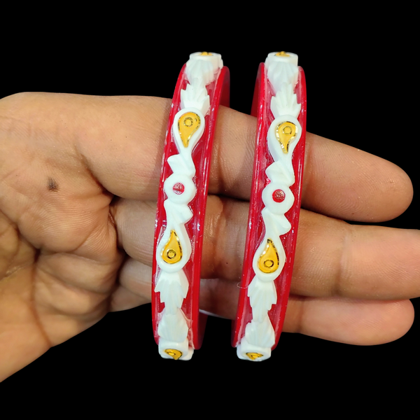 POLA BADHANO- (SIZE:26) TRJ WGT: 1.950 GM APPROX BIS CERTIFIED HUID HALLMARK 22KT GOLD POLA BADHANO BANGLES 1 PAIR FOR WOMEN (REGULAR USE).