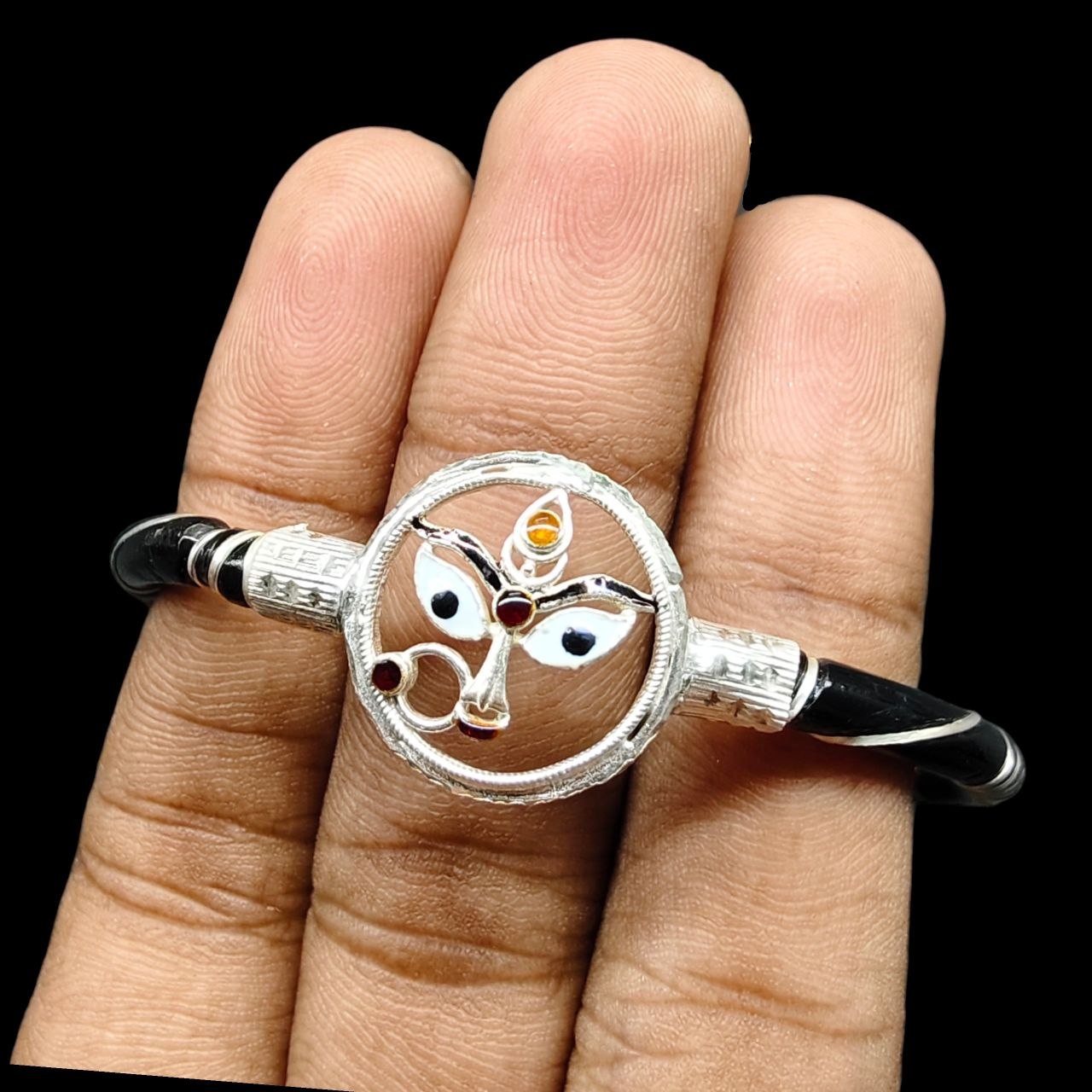 SNA92-(SIZE: 24) BIS HALLMARK 925 SILVER NOA BANGLES FOR WOMEN 1 PIECE - SOLD ON FIXED PRICE (LIFETIME EXCHANGE VALUE 50% ON PURCHASE PRICE)