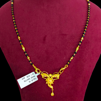 GOLD PENDANT- WGT: 0.820 GM APPROX 22KT HUID HALLMARK GOLD PENDANT MANGALSUTRA 1 PIECE WITH TASSEL.