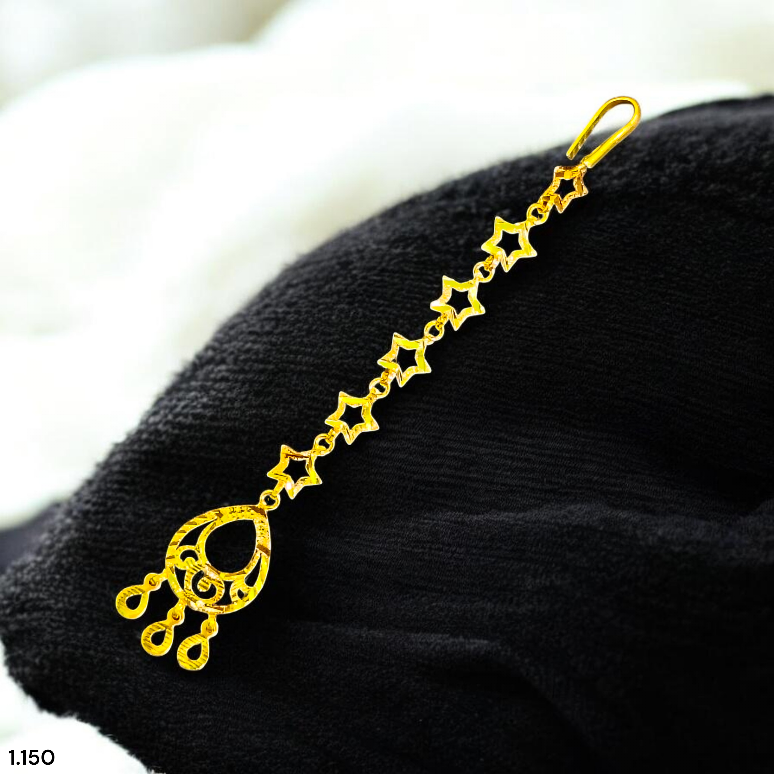 GOLD TICKLY- BIS CERTIFIED WGT: 1.150 GM APPROX HUID HALLMARK 375 9KT GOLD TICKLY (MANGTIKA) 1 PIECE FOR MARRIAGE.