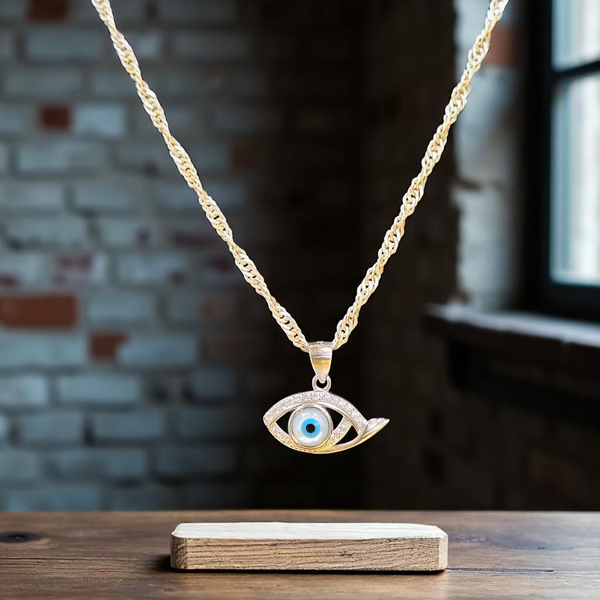 EVIL EYE BANKOK IMPORTED 925 SILVER PENDANT (UNISEX) FOR REGULAR USE- GET ANY DESIGN AS PER AVAILABLITY (SOLD ON MRP) - *CHAIN NOT INCLUDED*(NP)