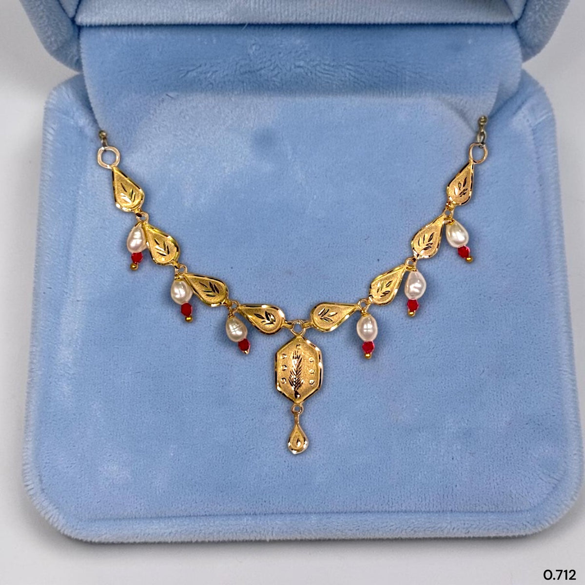 GOLD NECKLACE-(WGT: 0.712 GM APPROX) BIS CERTIFIED HUID HALLMARK 375 9KT GOLD NECKLACE 1 PIECE FOR WOMEN WITH FREE ADJUSTABLE TASSEL. (GCB6EI)