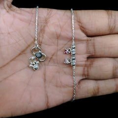 SILVER PAYEL- (A28) (WGT: 11.500 GM APPROX) 625 SILVER PAYEL (ANKLET) 1 PAIR LENGTH: 10