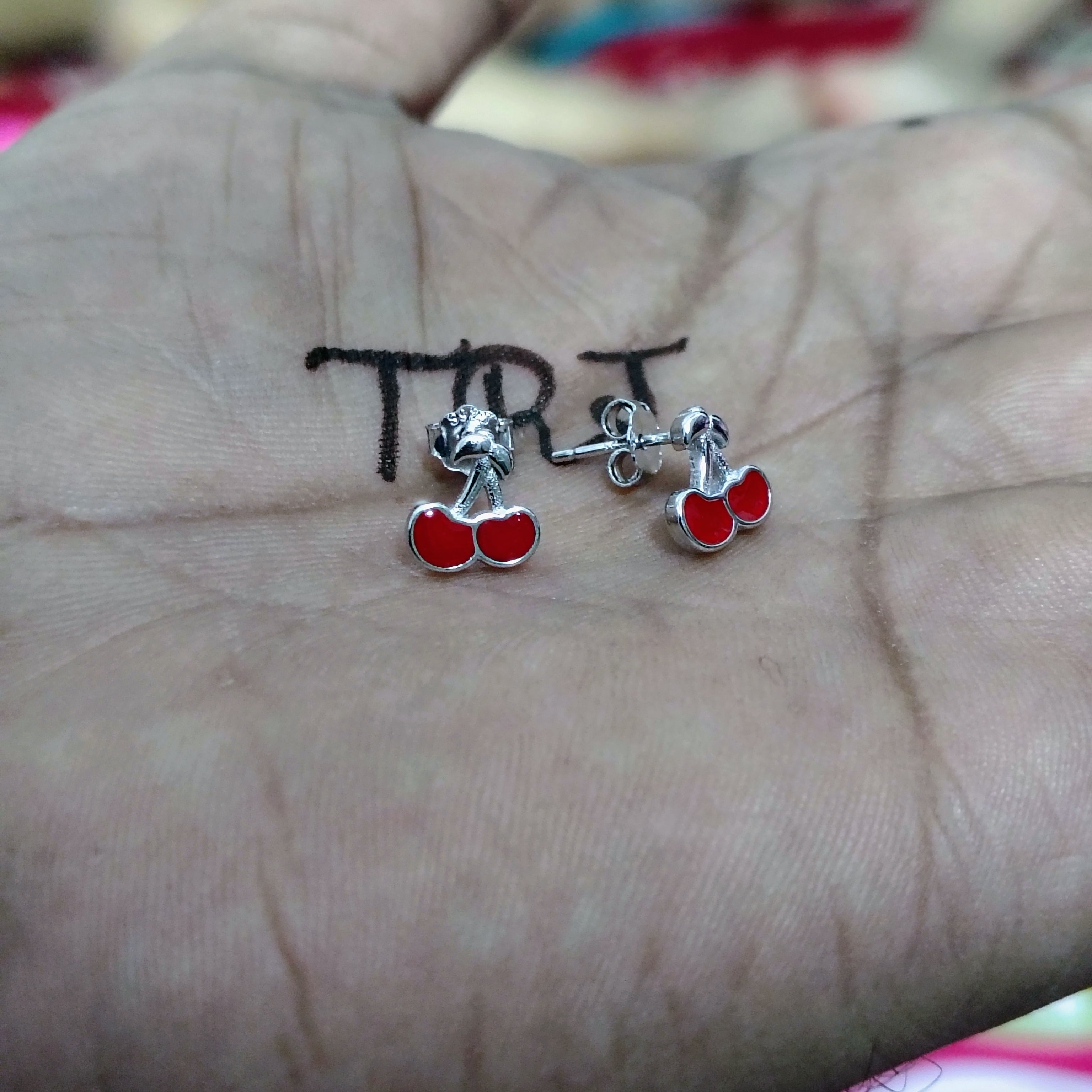 SILVER STUD - STERLING 925 HALLMARK SILVER STUD EARRINGS FOR WOMEN (1 PAIR) FOR REGULAR WEAR (SOLD ON MRP).