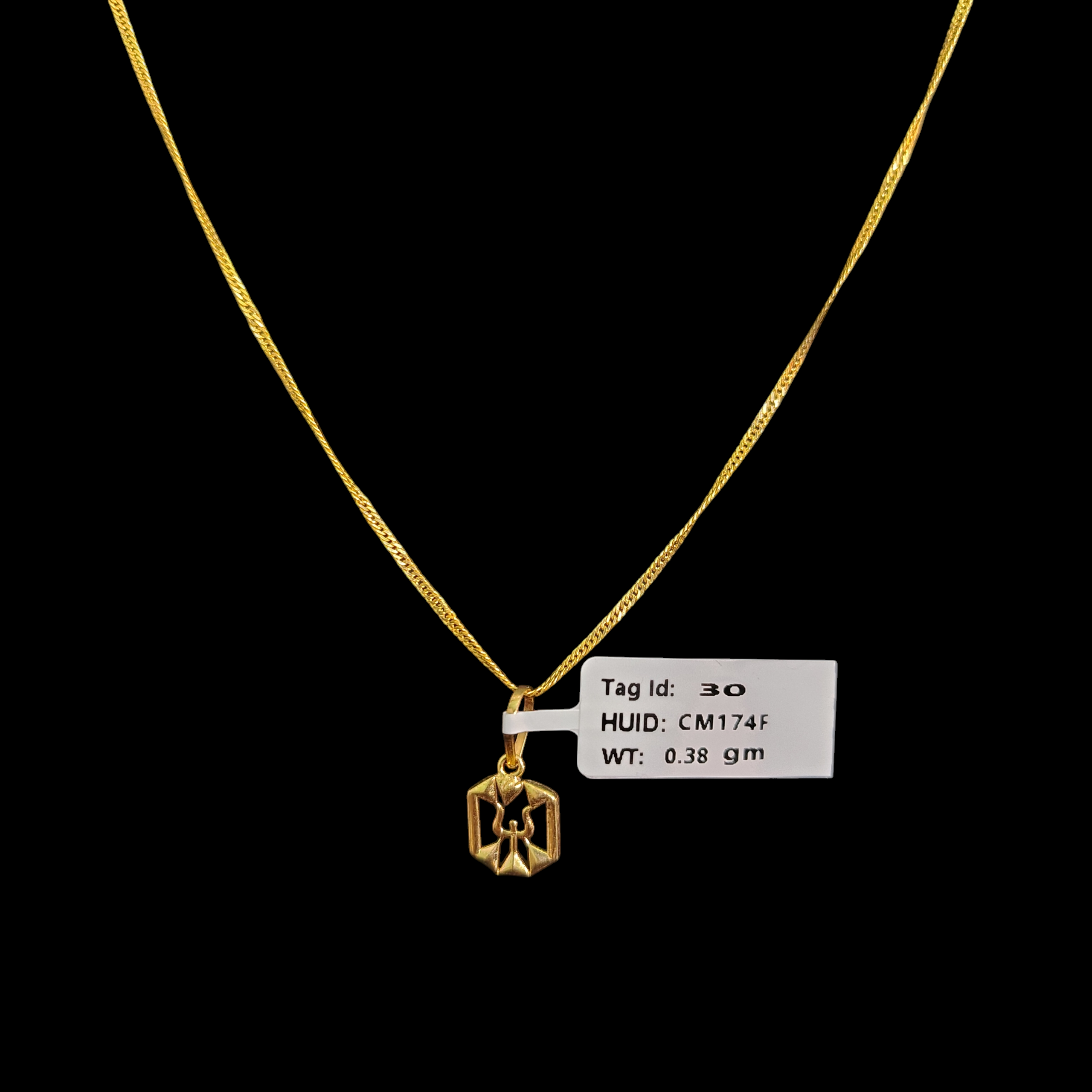 GOLD LOCKET BOYS- WGT: 0.380 GM APPROX BIS CERTIFIED HUID HALLMARK 9KT GOLD LOCKET FOR MEN 1 PIECE. (CHAIN NOT INCLUDED).