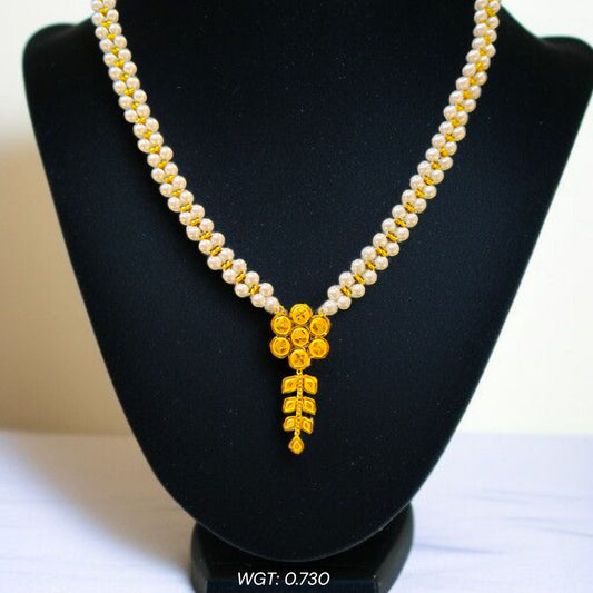 (GMP22) BIS CERTIFIED WGT: 0.730 GM APPROX HUID HALLMARK 916 22KT GOLD MOTI PENDANT 1 PIECE FOR YOUR BEAUTIFUL WIFE.