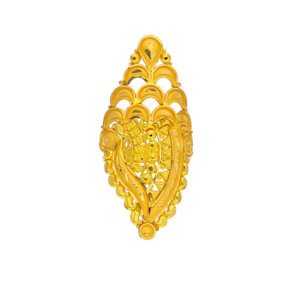 MADE TO ORDER (GFR22) BIS CERTIFIED HUID HALLMARK 916 22KT GOLD FINGER RING (ADJUSTABLE FREE SIZE) WGT: 3.700 GM APPROX (1 PIECE) FOR WOMEN (BLUE TAG PREMIUM SEGMENT JEWELLERY) -DELIVERY IN 25 DAYS.
