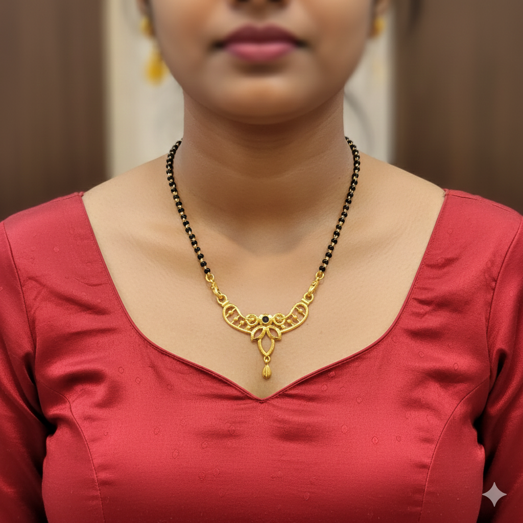 (GPM9) TRJ WGT: 1.470 GM APPROX BIS CERTIFIED HUID HALLMARK 9KT GOLD PENDANT FOR WOMEN 1 PIECE FOR REGULAR USE.