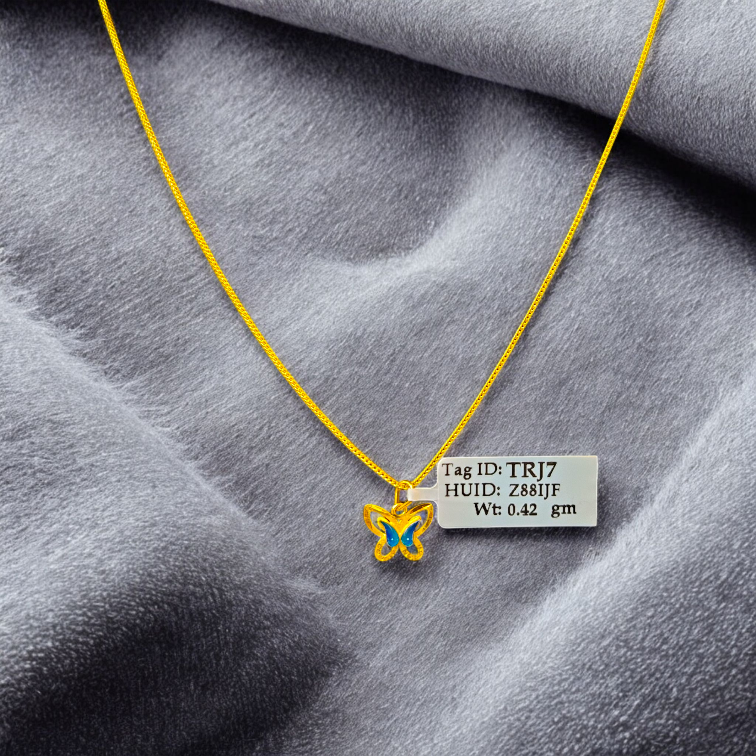 (GLC22) LOCKET WGT: 0.420 GM APPROX BIS CERTIFIED HUID HALLMARK 916 22KT GOLD LOCKET 1 PIECE FOR UNISEX. (CHAIN NOT INCLUDED).