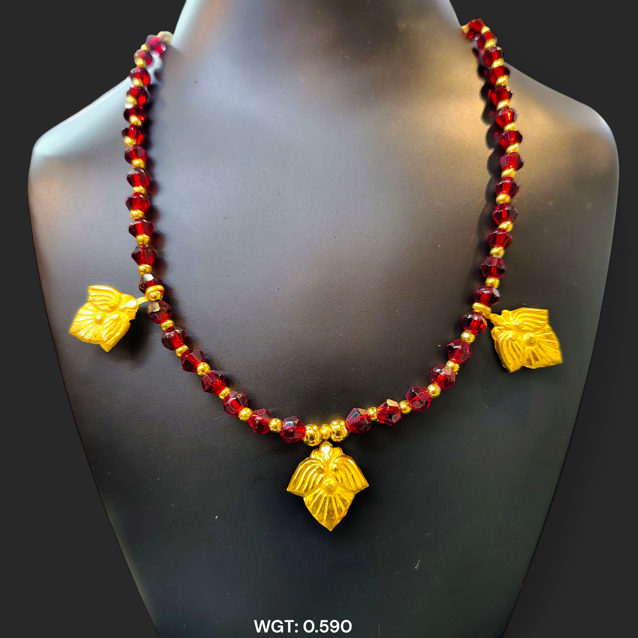 (GSH9) TRJ WGT: 0.590 GM APPROX BIS CERTIFIED HUID HALLMARK 9KT GOLD SELIHAR FOR WOMEN 1 PIECE FOR REGULAR USE.