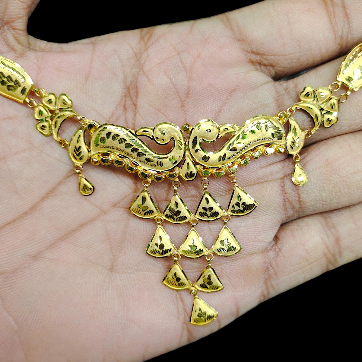 GOLD NECKLACE-(WGT: 4.160 GM APPROX) BIS CERTIFIED HUID HALLMARK 375 9KT GOLD NECKLACE 1 PIECE FOR WOMEN WITH FREE ADJUSTABLE TASSEL.(AUZ9ZV)