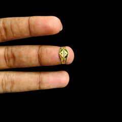 BABY JEWELLERY- TRJ WGT: 0.220 GM APPROX 375 9KT HUID HALLMARK GOLD BABY FINGER RING 1 PIECE FOR RICE CEREMONY & BIRTHDAY.(3Z4J6I)
