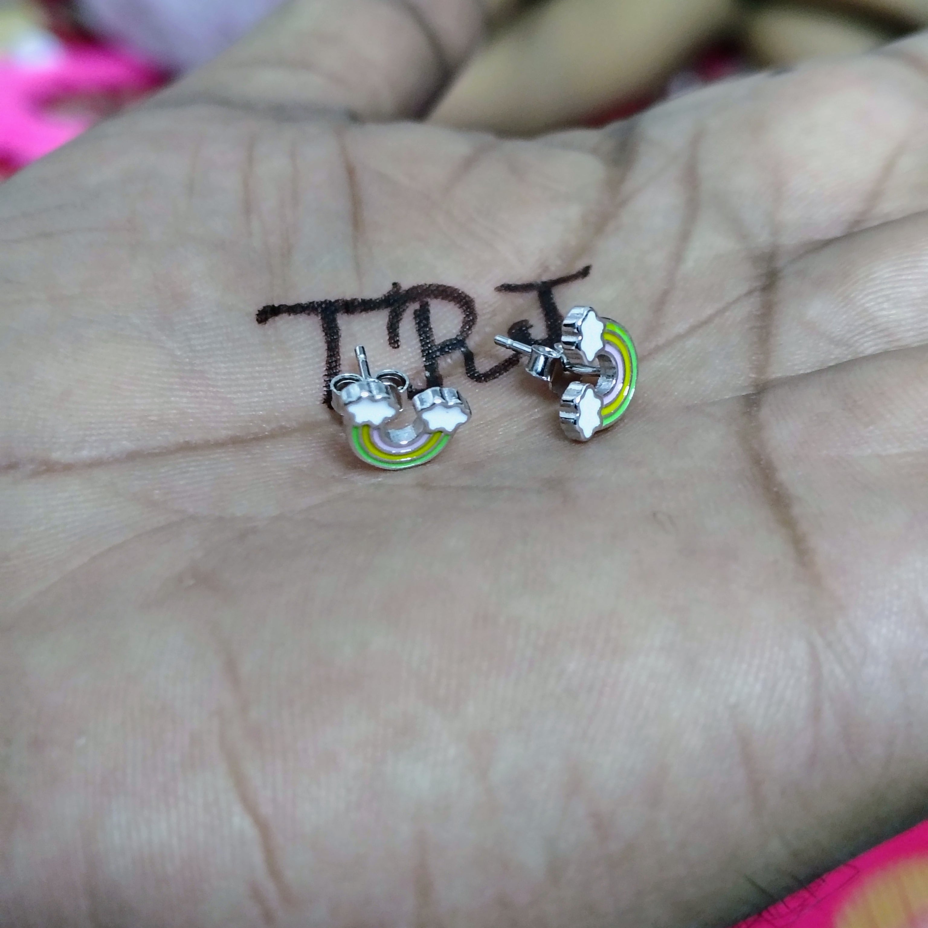 SILVER STUD - STERLING 925 HALLMARK SILVER STUD EARRINGS FOR WOMEN (1 PAIR) FOR REGULAR WEAR (SOLD ON MRP).