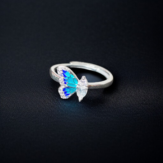 BANKOK IMPORTED 925 SILVER ADJUSTABLE FINGER RING 1 PIECE FOR WOMEN FOR REGULAR USE - BEST FOR GIFTING (SOLD ON MRP)