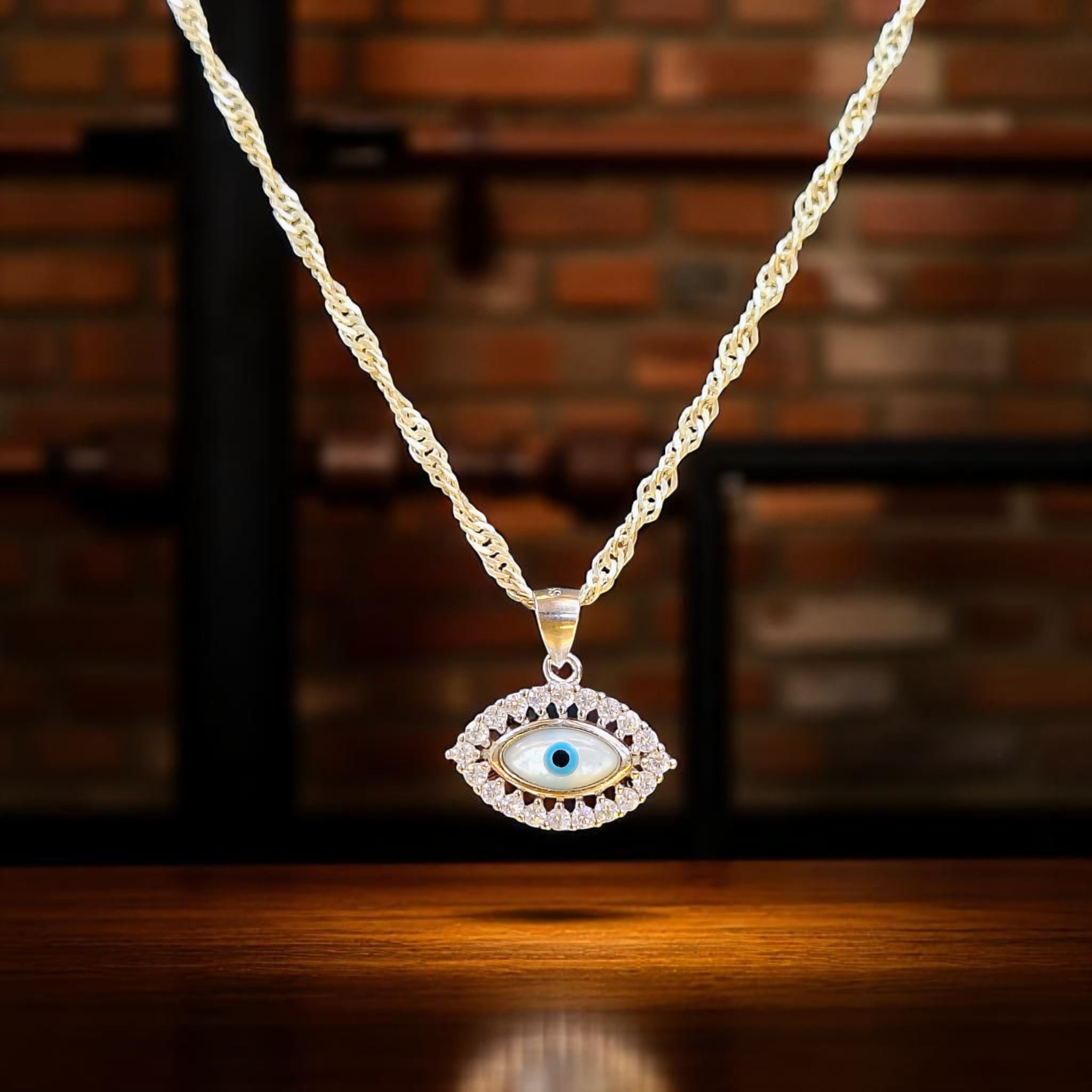 (SLPL) CERTIFIED BIS HALLMARK 925 SILVER PENDANT EVIL EYE BANKOK IMPORTED DESIGN (UNISEX) FOR REGULAR USE- GET ANY DESIGN AS PER AVAILABLITY (SOLD ON MRP) - *CHAIN NOT INCLUDED*