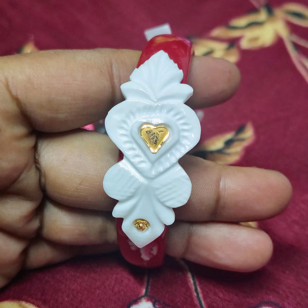 TILOTAMA SAKHA POLA (SIZE: 27) WGT: 0.290 GM APPROX. HUID HALLMARK 22KT GOLD POLA BANGLES 1 PIECE FOR GIFTING.(NP)