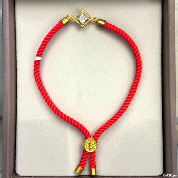 BABY JEWELLERY- (WGT: 0.420 GM APPROX) BIS CERTIFIED HUID HALLMARK 375 9KT GOLD WRISTLET FOR YOUR BELOVED CHILD (ADJUSTABLE SIZE).