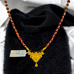 GPM22K- WGT: 1.060 GM APPROX 22KT HUID HALLMARK GOLD PENDANT MANGALSUTRA 1 PIECE WITH TASSEL.