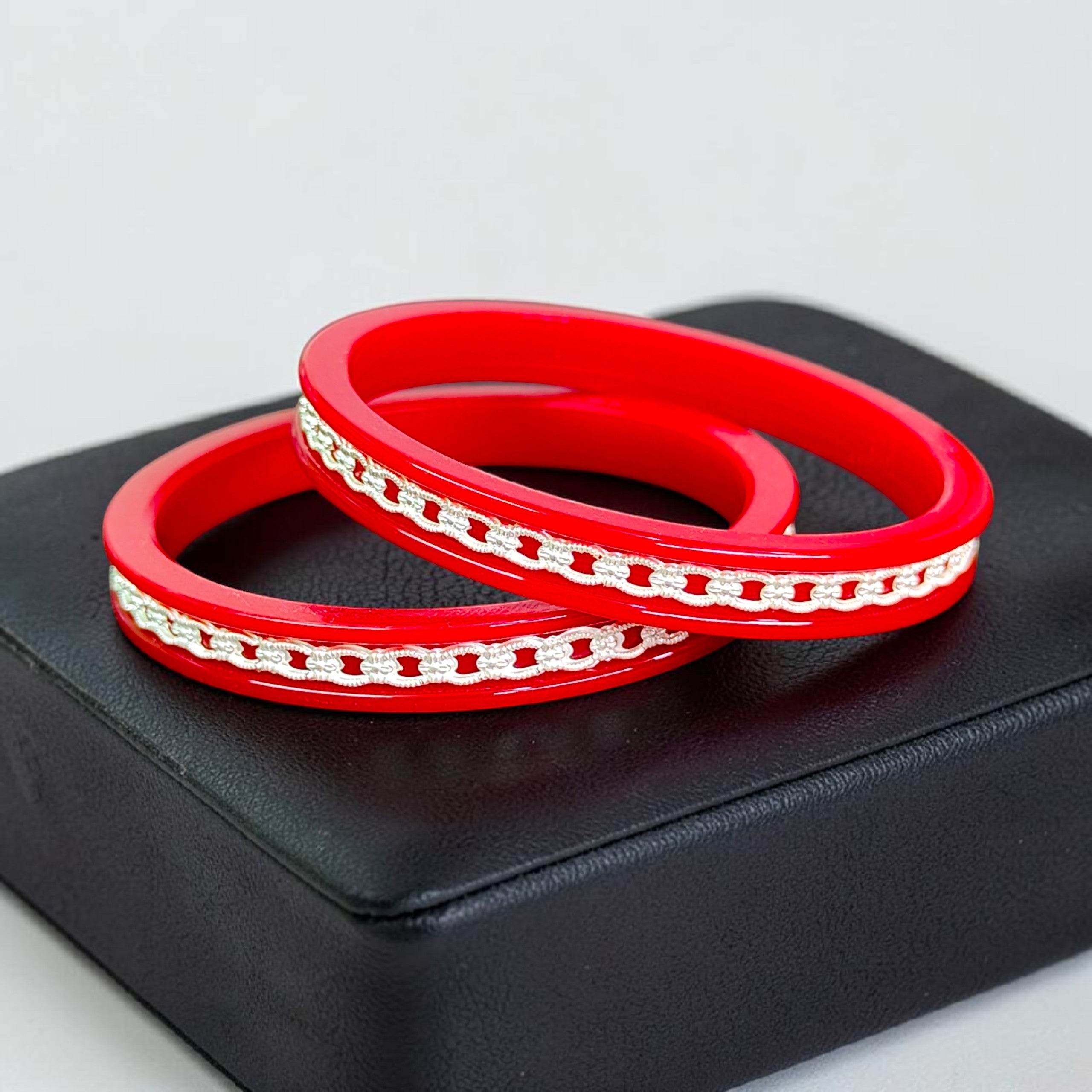 SAKHA POLA- 925 SILVER DESIGN PATH POLA (1 PAIR) SOLD ON MRP FOR MARRIED WOMEN (GET ANY DESIGN AS PER SIZE AVAILABILITY)