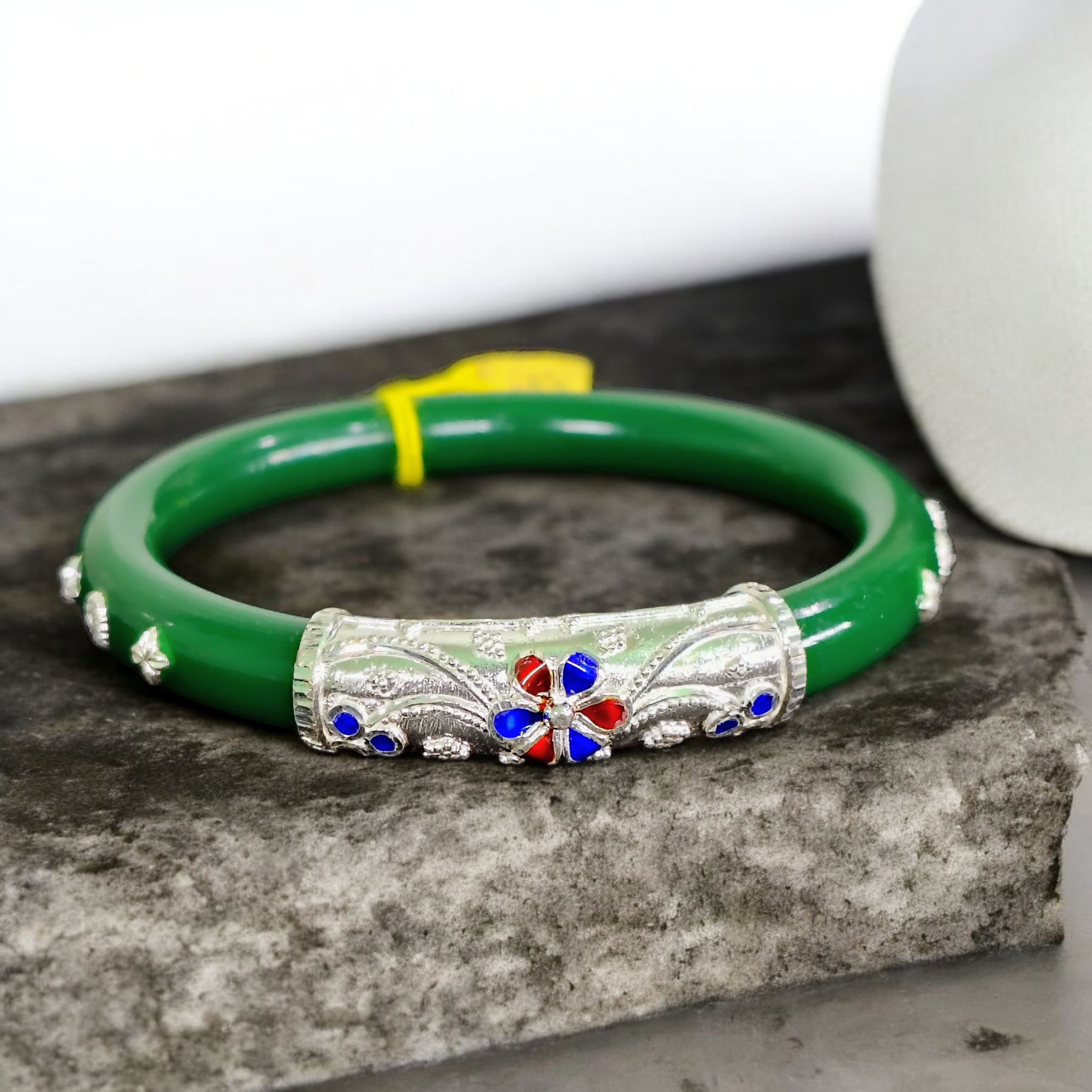 SILVER POLA- 925 SILVER DABBU POLA WITH SILVER MUKH APPROX WGT: 5.00 GM (1 PIECE) SOLD ON MRP FOR MARRIED WOMEN (GET ANY DESIGN AS PER SIZE AVAILABILITY)