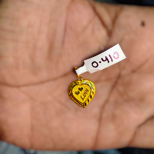 (GLKD) LOCKET WGT: 0.410 GM APPROX KDM GOLD LOCKET 1 PIECE (50 TONCH) WITH ADJUSTABLE TASSEL FOR GIFTING PURPOSE (CHAIN NOT INCLUDED).
