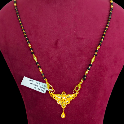 GOLD PENDANT- WGT: 0.810 GM APPROX 22KT HUID HALLMARK GOLD PENDANT MANGALSUTRA 1 PIECE WITH TASSEL.