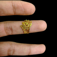 LADIES RING (DYNL6J)-(SIZE: 17) WGT: 1.140 GM APPROX BIS CERTIFIED HUID HALLMARK 375 9KT GOLD RING FOR WOMEN 1 PIECE.
