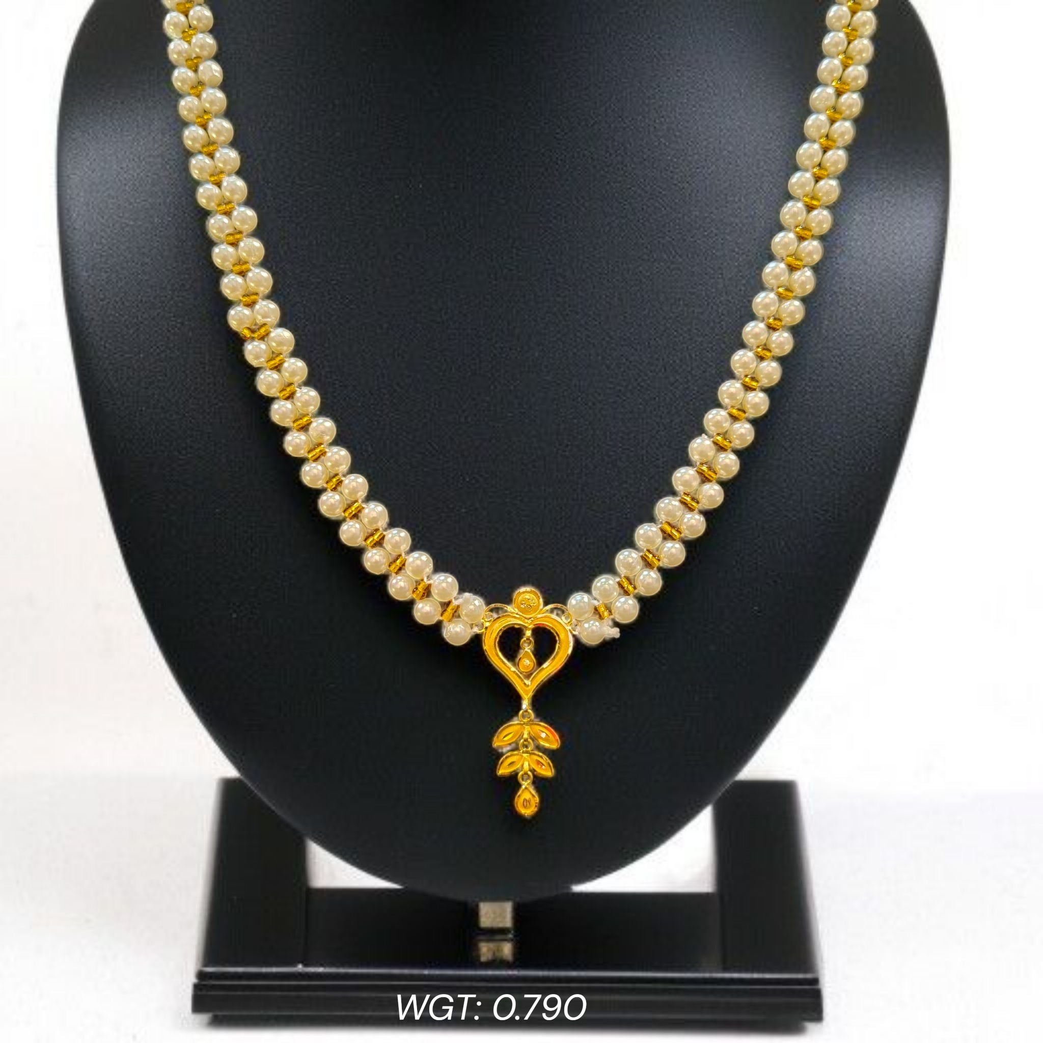 (GMP22) BIS CERTIFIED WGT: 0.790 GM APPROX HUID HALLMARK 916 22KT GOLD MOTI PENDANT 1 PIECE FOR YOUR BEAUTIFUL WIFE.