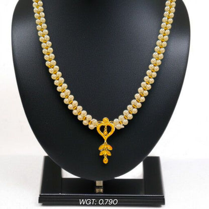 (GMP22) BIS CERTIFIED WGT: 0.790 GM APPROX HUID HALLMARK 916 22KT GOLD MOTI PENDANT 1 PIECE FOR YOUR BEAUTIFUL WIFE.