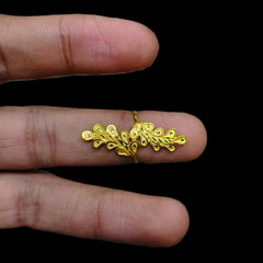 LADIES RING- (7Z3LK6) (SIZE: 11) (WGT: 1.040 GM APPROX) BIS CERTIFIED HUID HALLMARK 9KT GOLD FINGER RING FOR WOMEN 1 PIECE