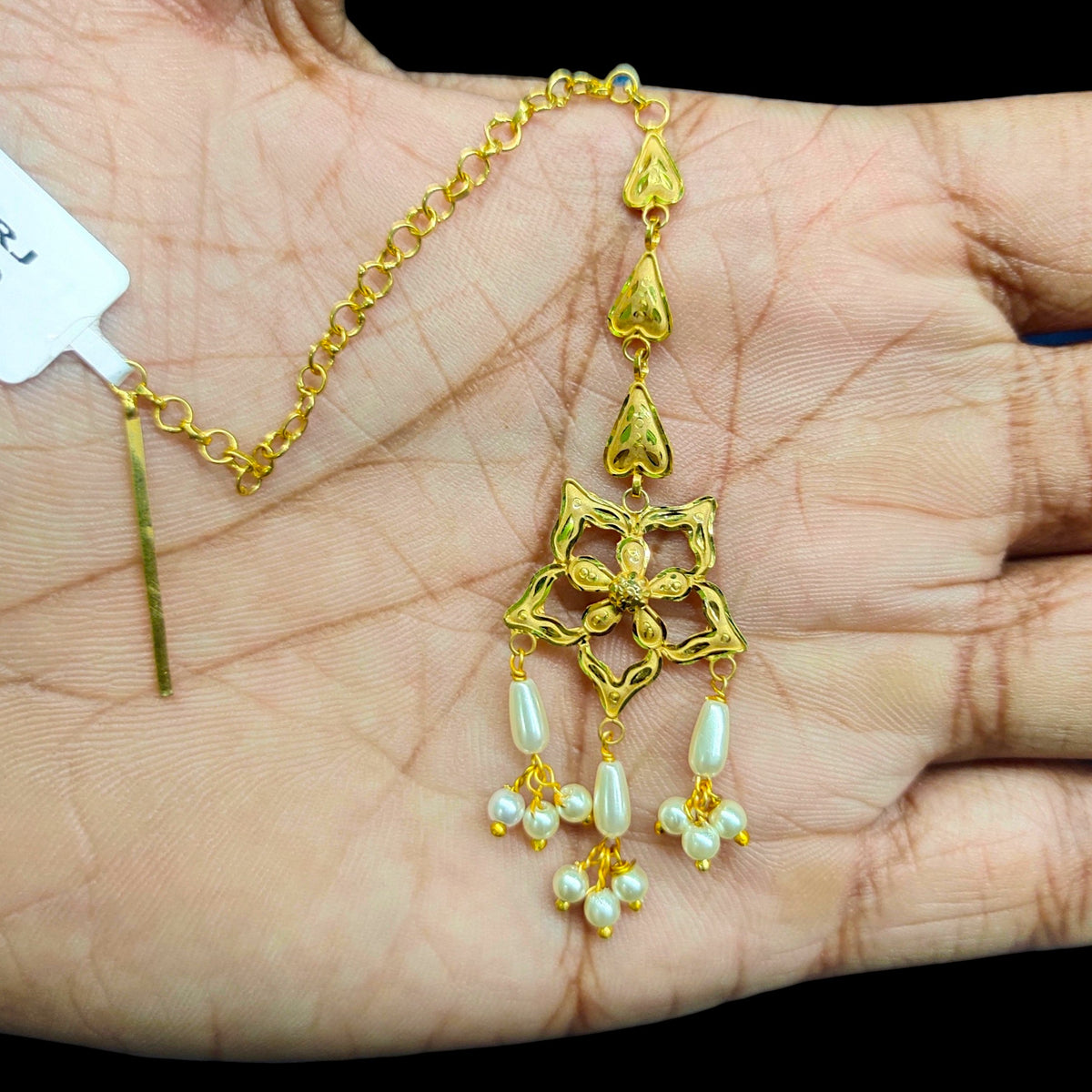 GOLD TICKLY- (WGT: 1.560 GM APPROX) CERTIFIED BIS HUID HALLMARK 375 9KT GOLD TICKLY (MANGTIKA) 1 PIECE FOR MARRIAGE.(5PGPWJ)
