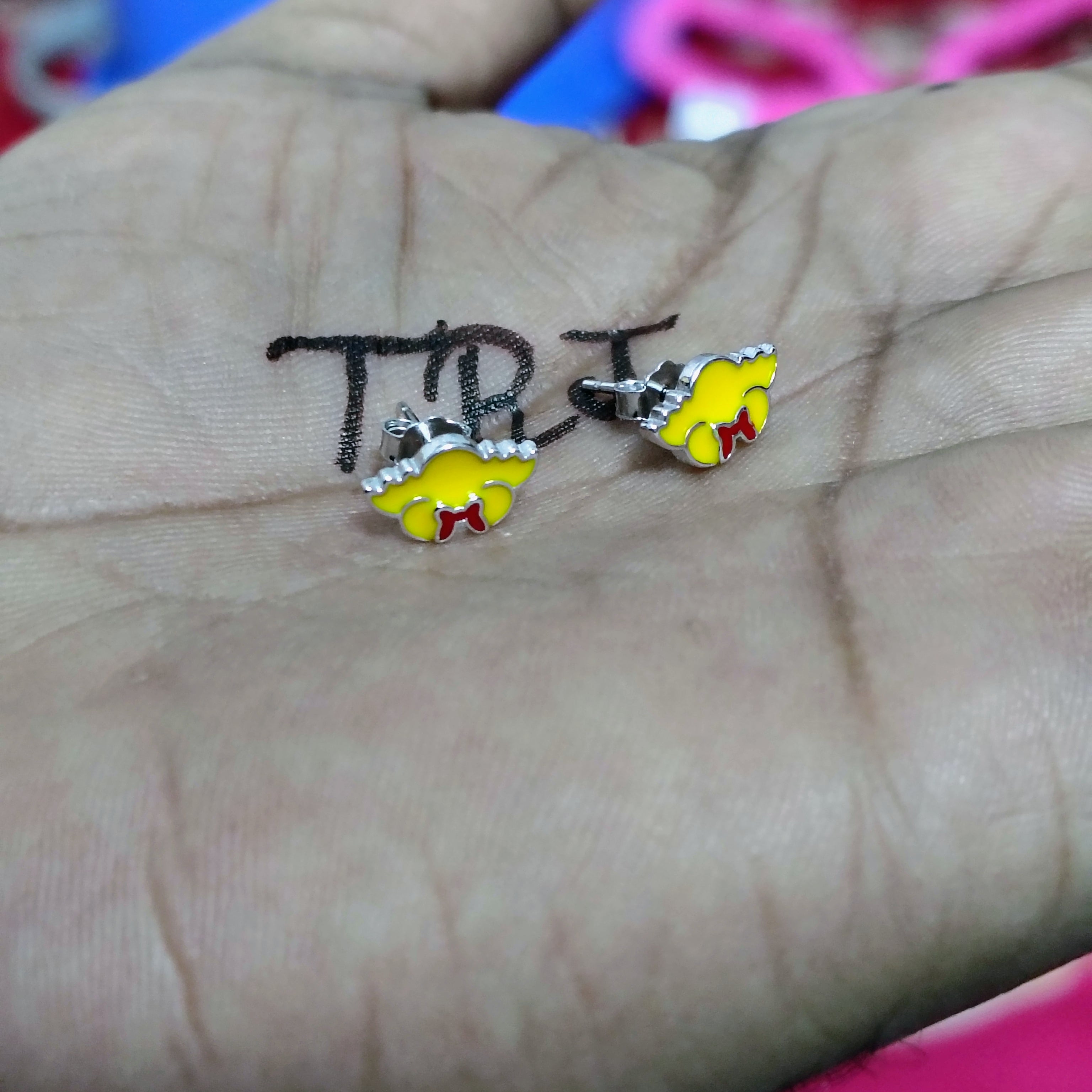 SILVER STUD - STERLING 925 HALLMARK SILVER STUD EARRINGS FOR WOMEN (1 PAIR) FOR REGULAR WEAR (SOLD ON MRP).