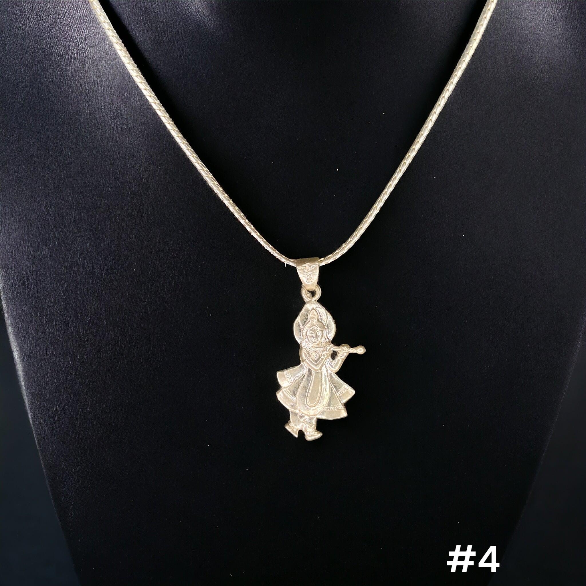 (SLPL) RAJLAXMI 625 SILVER LOCKET PENDANT (SRI KRISHNA PENDANT) 1 PIECE WITHOUT CHAIN FOR MEN, WOMEN & BABY(SOLD BY MRP).