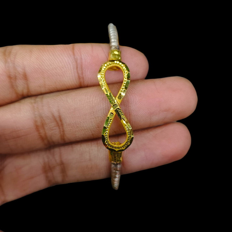 GOLD NOA- (KUHMWX)-(SIZE: 28) (WGT: 1.510 GM APPROX) BIS CERTIFIED HUID HALLMARK 9KT GOLD BRACELET NOA BADHANO BANGLES 1 PIECE FOR WOMEN.
