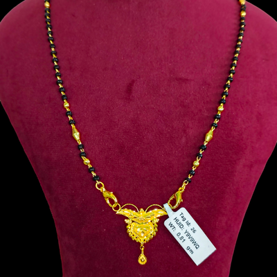 GOLD PENDANT- WGT: 0.810 GM APPROX 22KT HUID HALLMARK GOLD PENDANT MANGALSUTRA 1 PIECE WITH TASSEL.