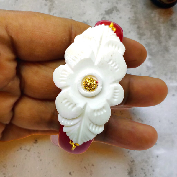 TILOTAMA SAKHA POLA (SIZE: 23) WGT: 0.200 GM APPROX. HUID HALLMARK 22KT GOLD POLA BANGLES 1 PIECE FOR GIFTING.(NP)