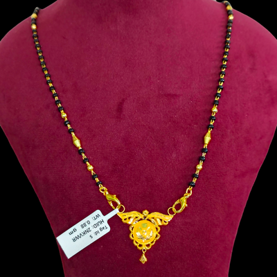 GOLD PENDANT- WGT: 0.880 GM APPROX 22KT HUID HALLMARK GOLD PENDANT MANGALSUTRA 1 PIECE WITH TASSEL.