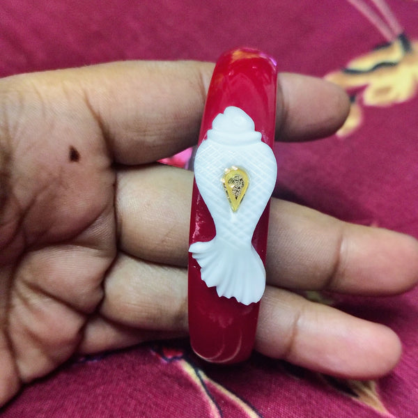 TILOTAMA SAKHA POLA (SIZE: 28) WGT: 0.180 GM APPROX. HUID HALLMARK 22KT GOLD POLA BANGLES 1 PIECE FOR GIFTING.(NP)
