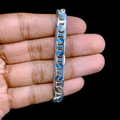 SILVER WRISTLET- (A57) (WGT: 20.00 GM APPROX) BIS HALLMARK 925 SILVER WRISTLET FOR MEN 8