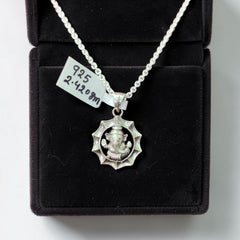 SILVER LOCKET- CERTIFIED BIS HALLMARK 925 SILVER RELIGIOUS LOCKET (UNISEX) FOR REGULAR USE- (SOLD ON MRP) - *CHAIN NOT INCLUDED*
