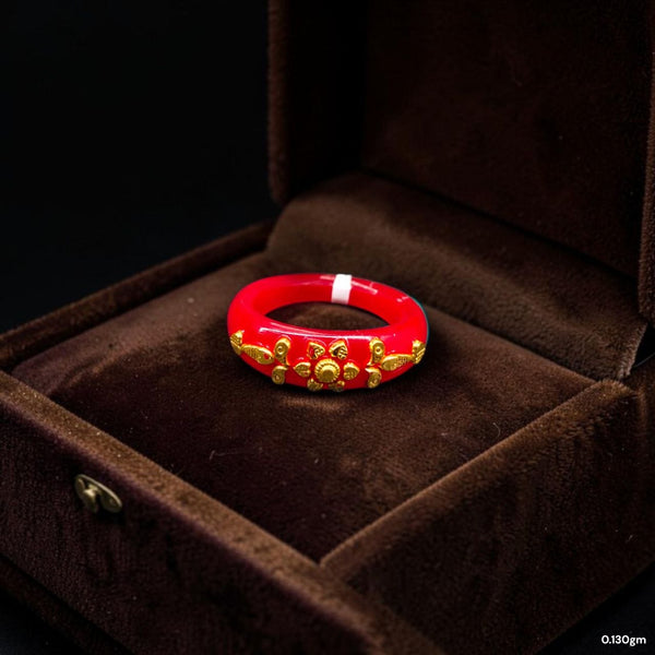 POLA RING-SIZE 12 (WGT: 0.130 GM APPROX) CERTIFIED BIS HALLMARK 916 22KT GOLD POLA RING 1 PIECE (BEST FOR DAILY WEAR OR GIFTING YOUR LOVE ONE).
